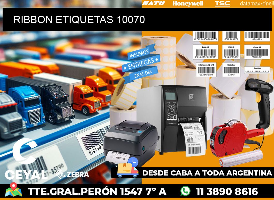 RIBBON ETIQUETAS 10070