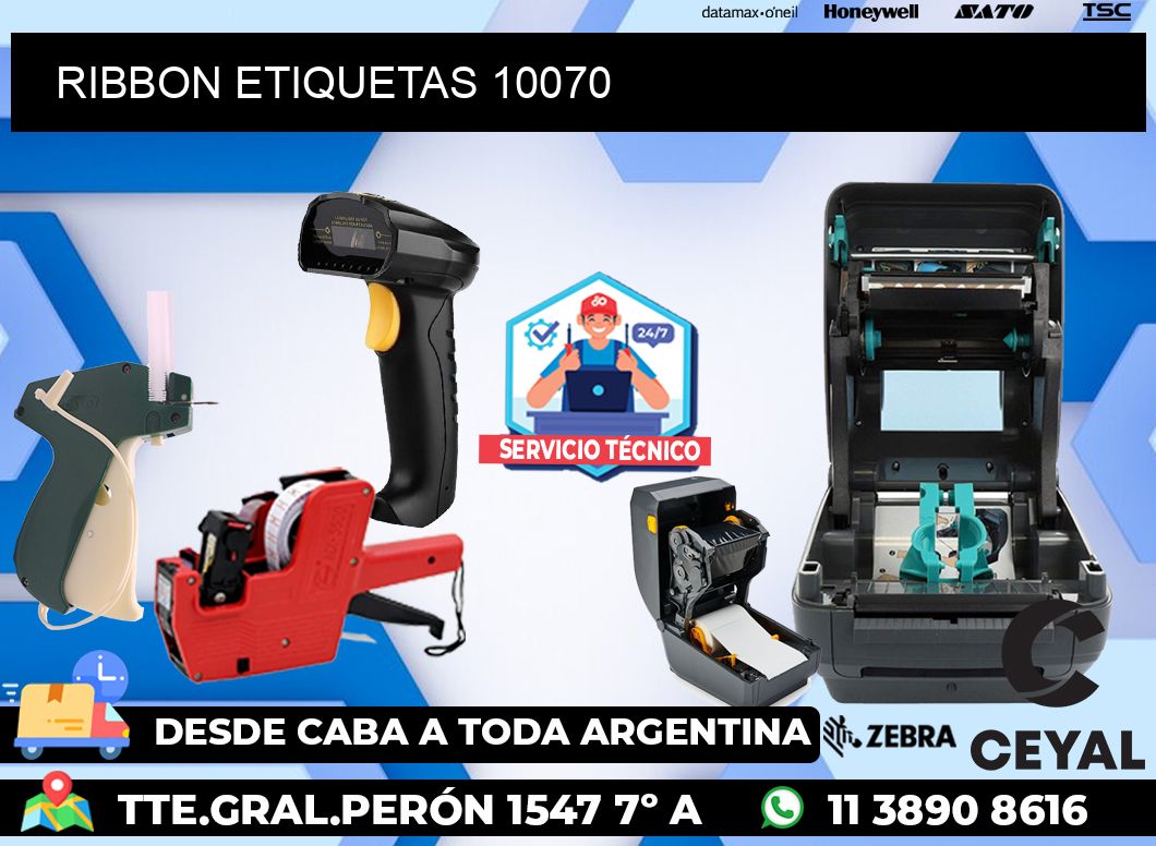 RIBBON ETIQUETAS 10070
