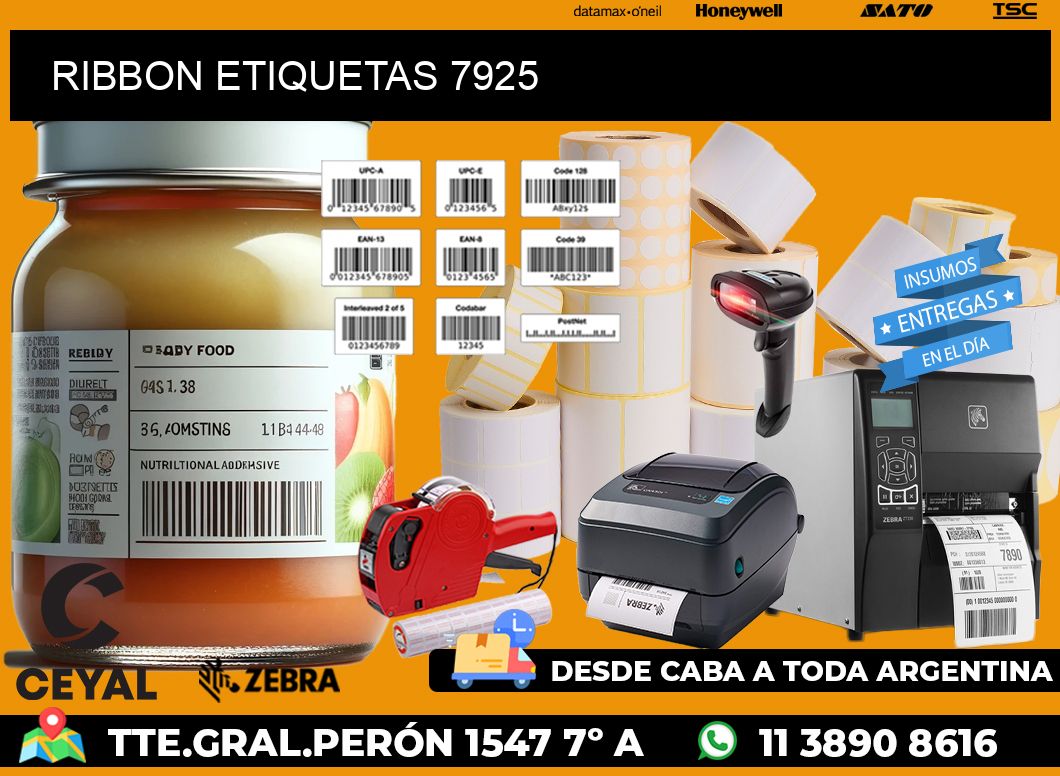 RIBBON ETIQUETAS 7925