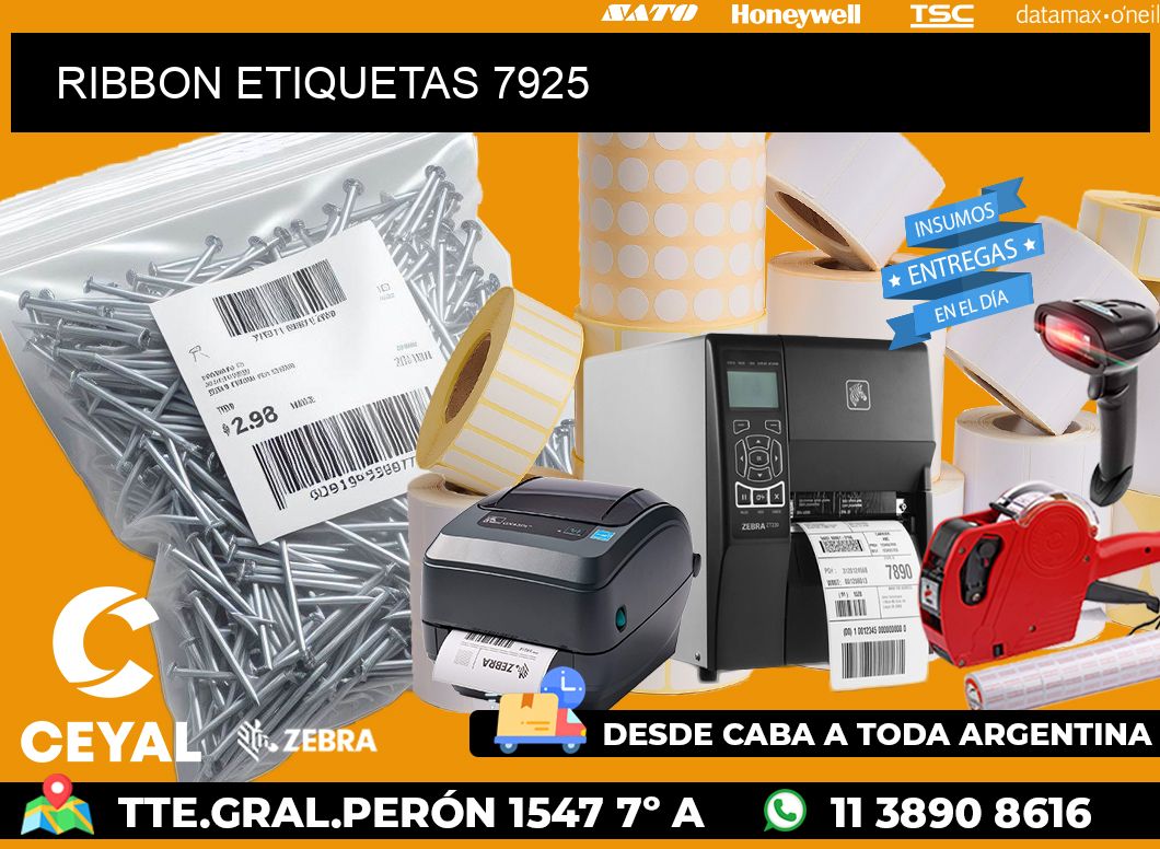 RIBBON ETIQUETAS 7925