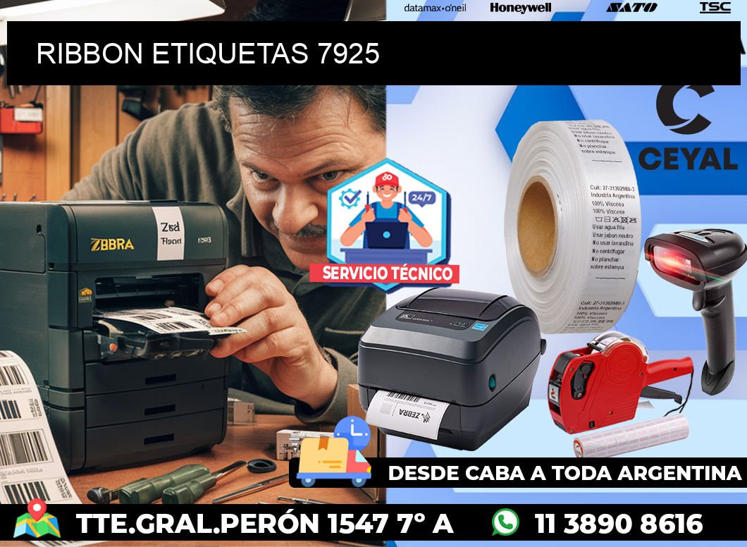 RIBBON ETIQUETAS 7925