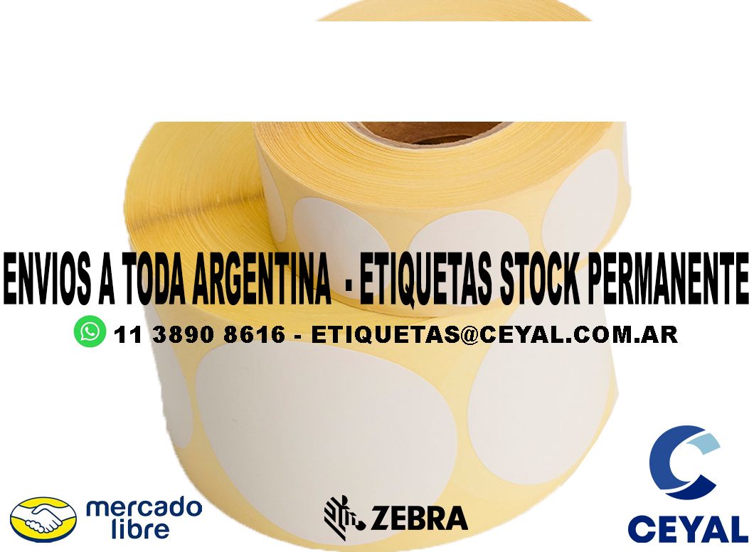 136 ETIQUETAS DE PAPEL TERMICO 45 x 47 X5500 UNIDADES