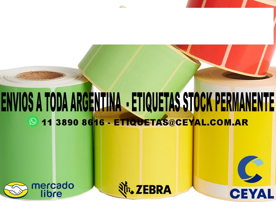 15 ROLLOS ETIQUETAS ILUSTRACION 45 x 91 X 1000 UNIDADES