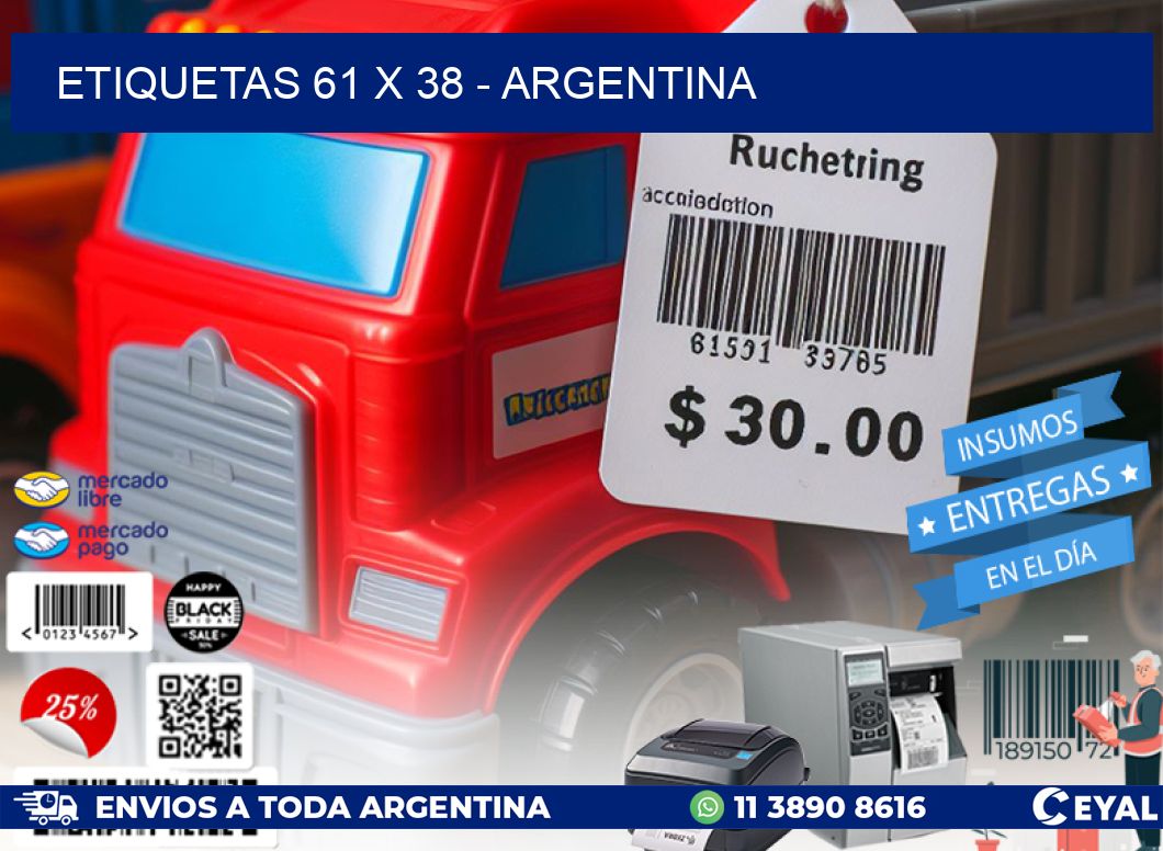 ETIQUETAS 61 x 38 - ARGENTINA