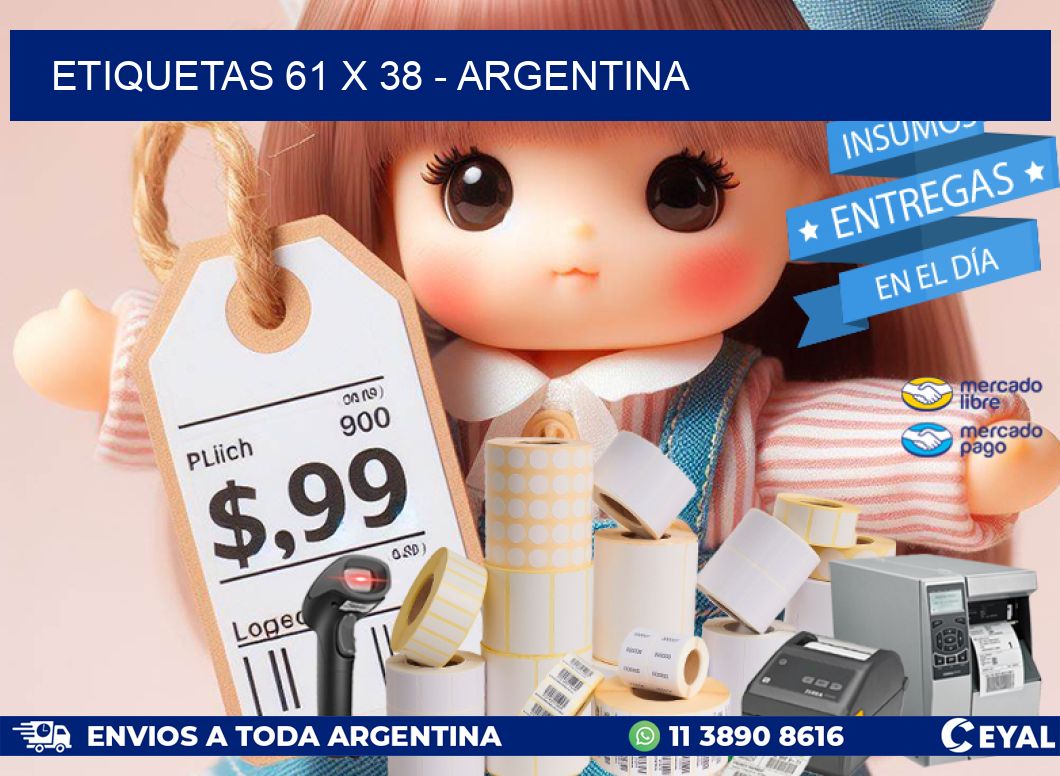 ETIQUETAS 61 x 38 - ARGENTINA
