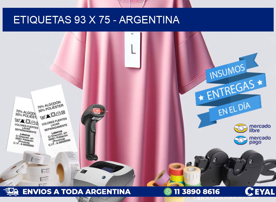 ETIQUETAS 93 x 75 - ARGENTINA