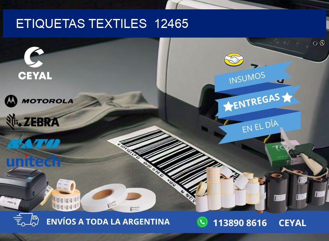 ETIQUETAS TEXTILES  12465