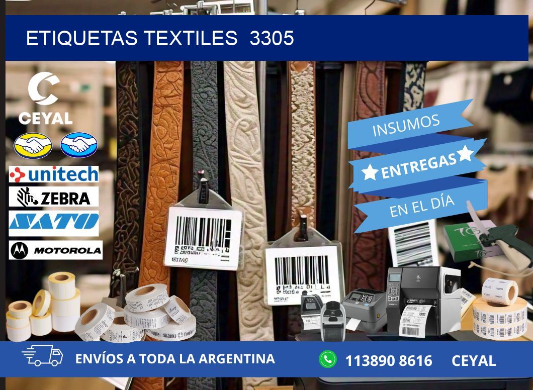 ETIQUETAS TEXTILES 3305