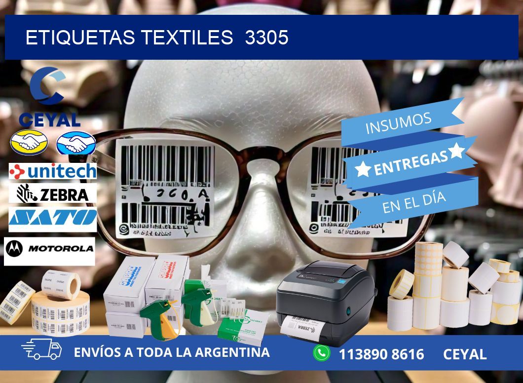 ETIQUETAS TEXTILES 3305