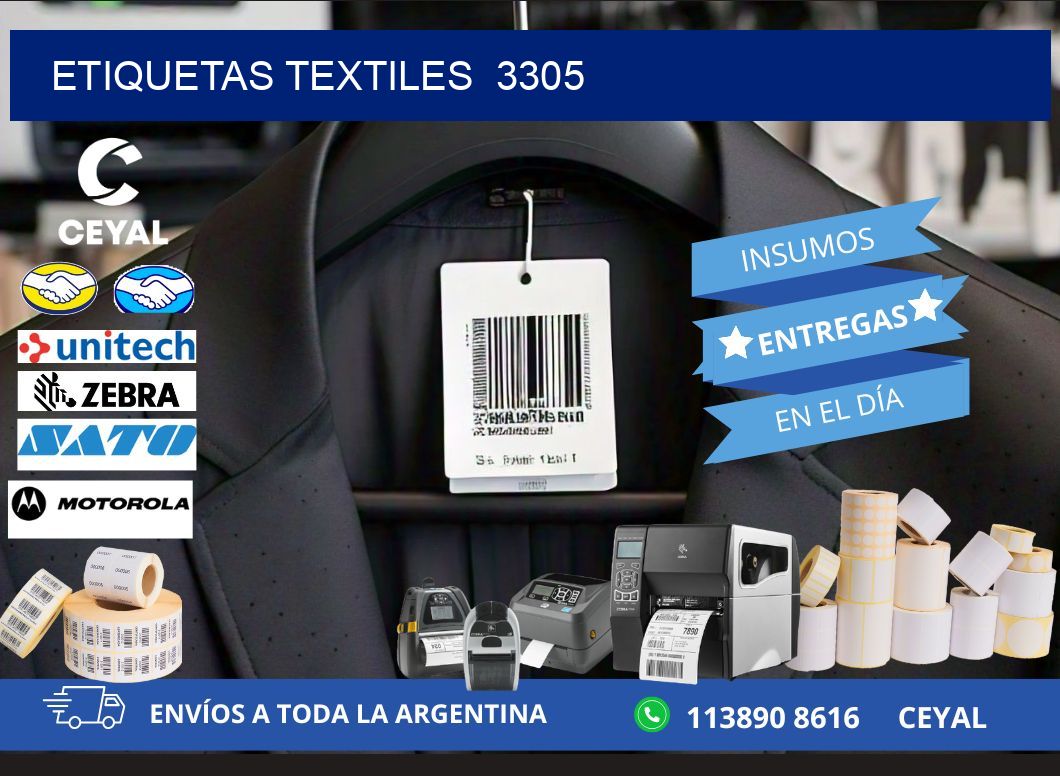 ETIQUETAS TEXTILES 3305