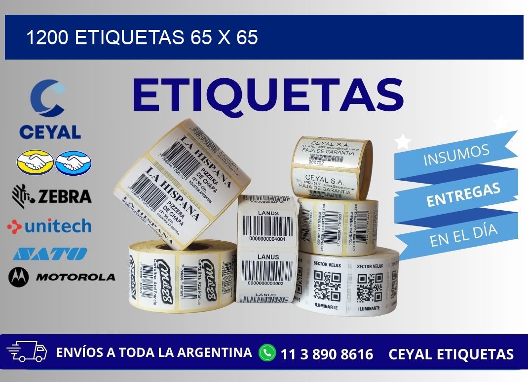 1200 ETIQUETAS 65 x 65
