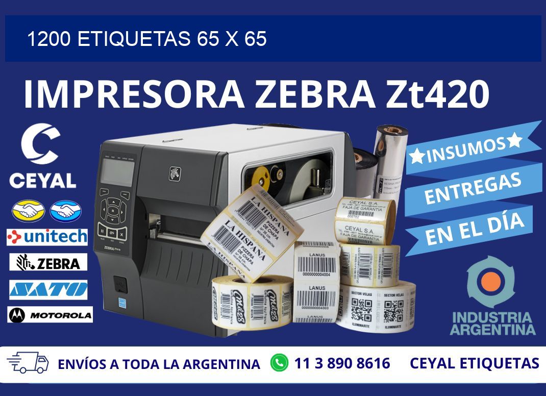 1200 ETIQUETAS 65 x 65