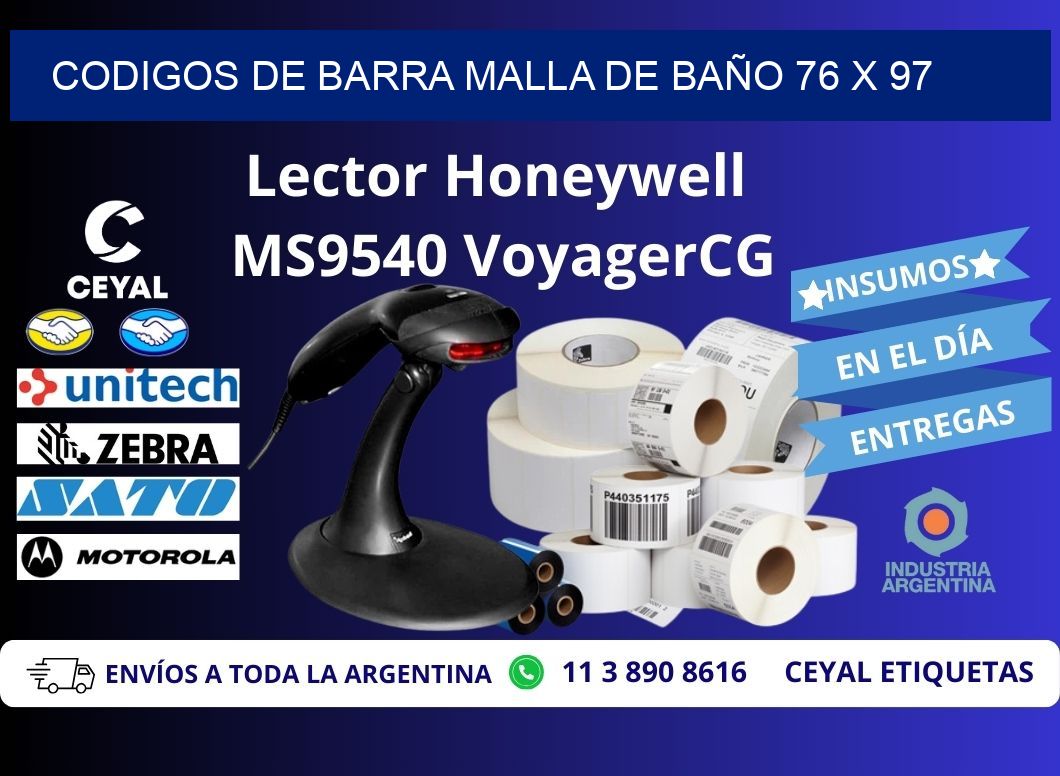 CODIGOS DE BARRA MALLA DE BAÑO 76 x 97