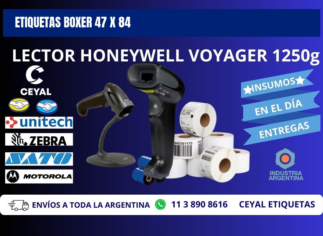 ETIQUETAS BOXER 47 x 84