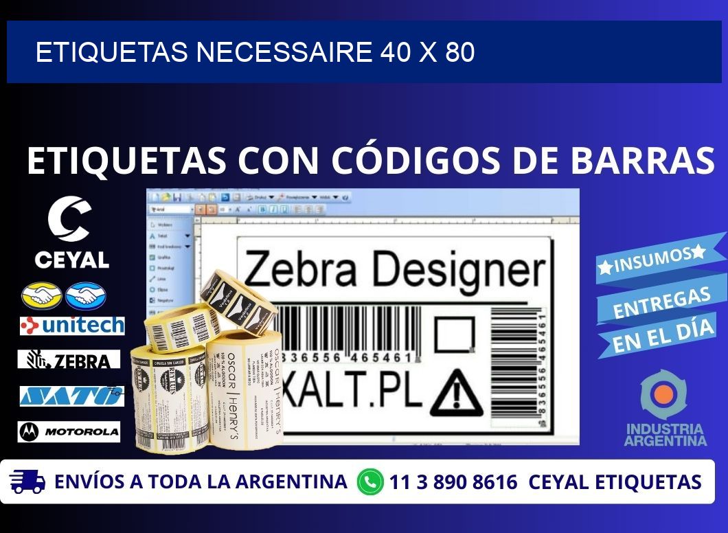 ETIQUETAS NECESSAIRE 40 x 80