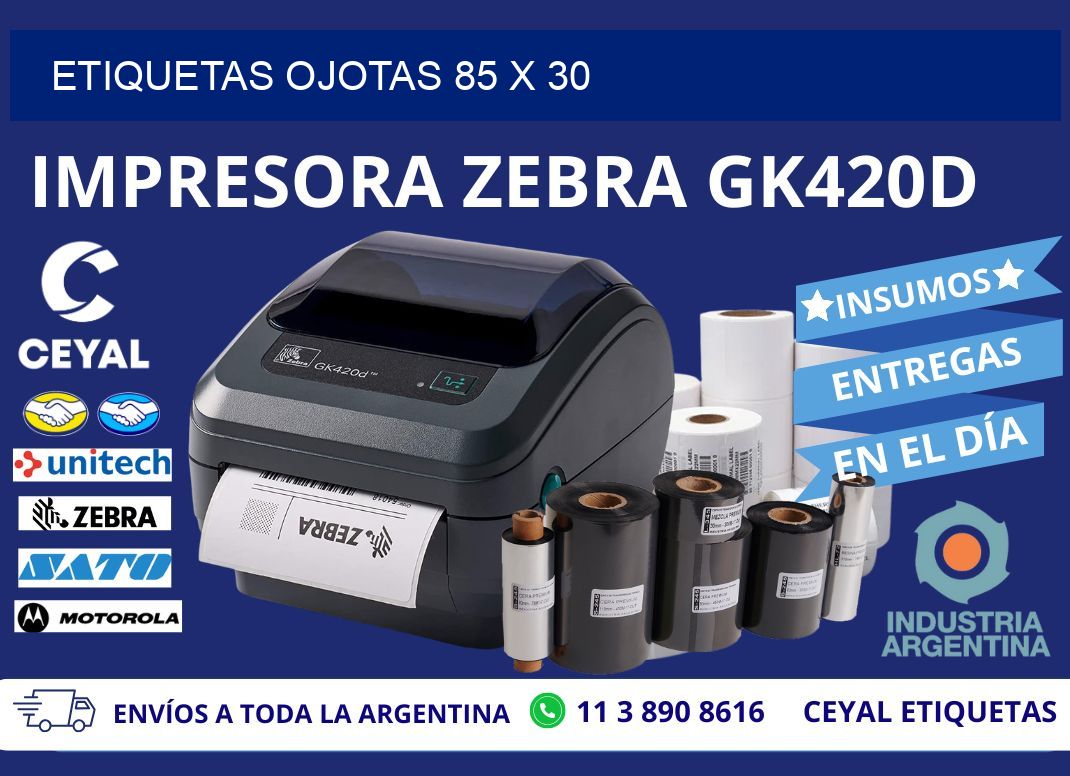 ETIQUETAS OJOTAS 85 x 30