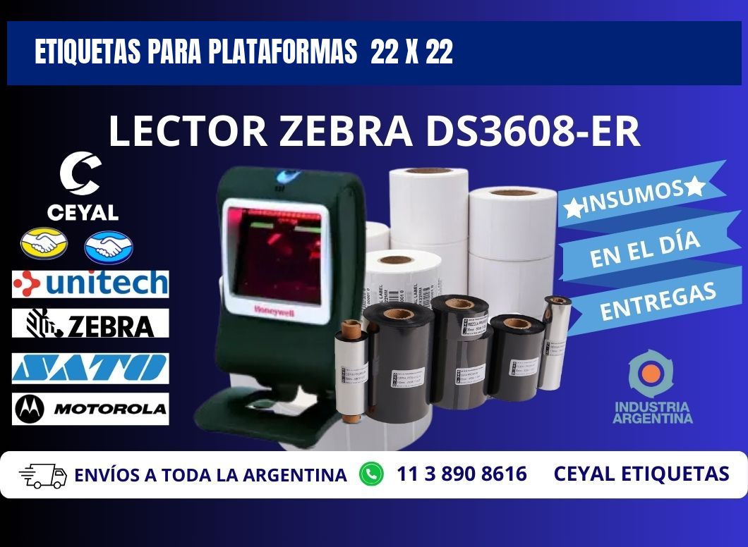 ETIQUETAS PARA PLATAFORMAS 22 x 22
