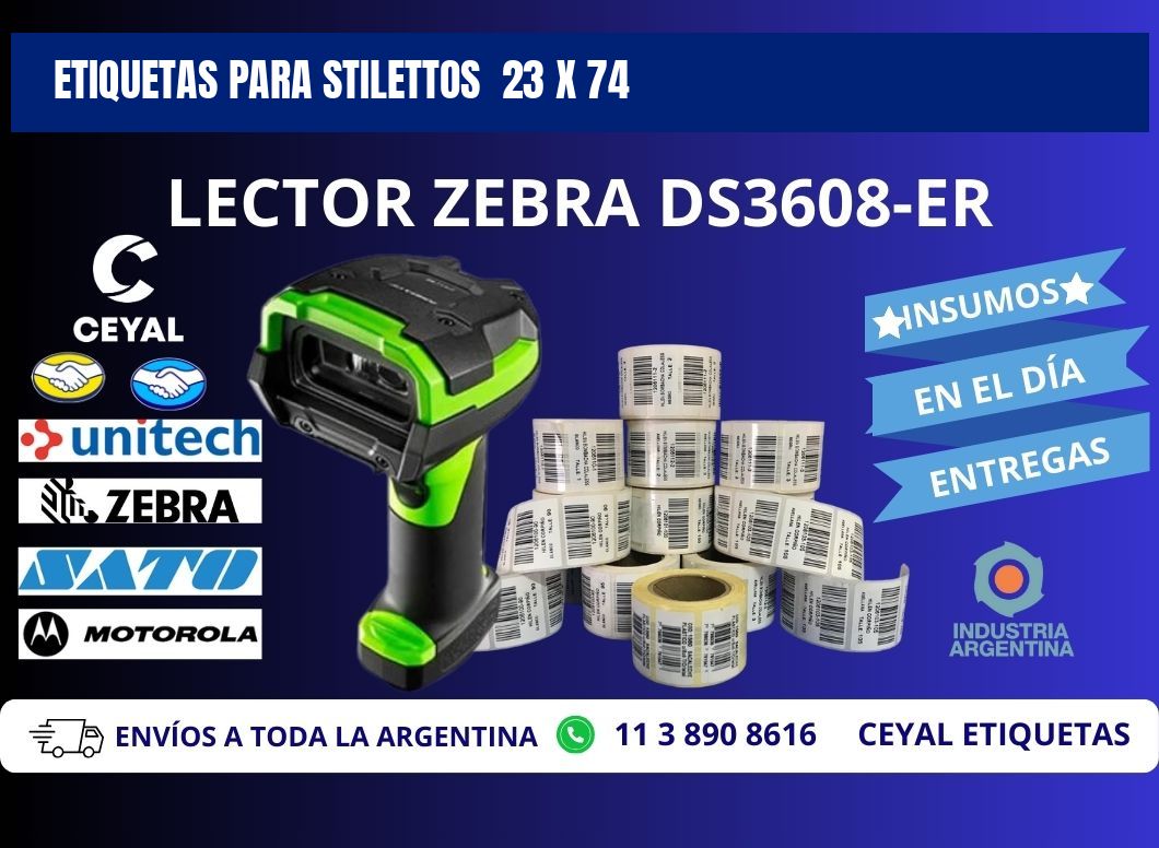 ETIQUETAS PARA STILETTOS 23 x 74