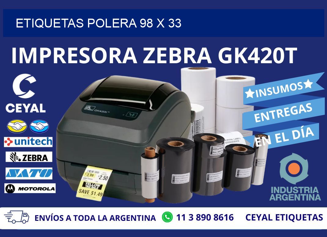 ETIQUETAS POLERA 98 x 33