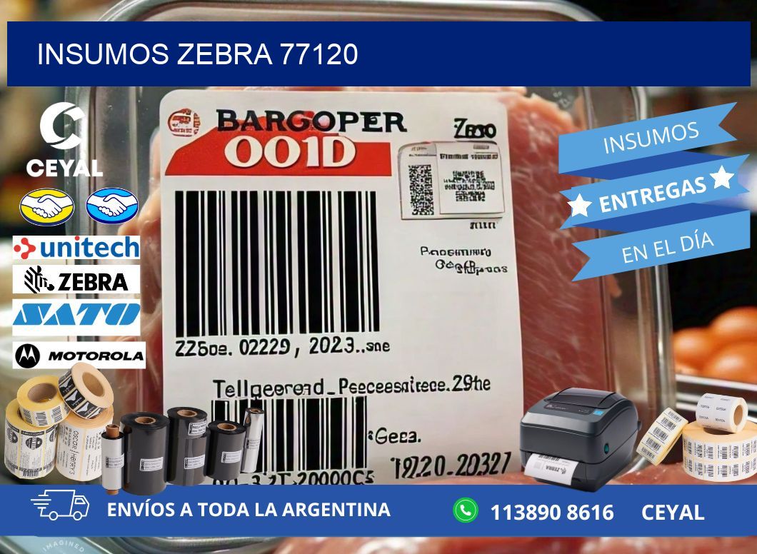 INSUMOS ZEBRA 77120