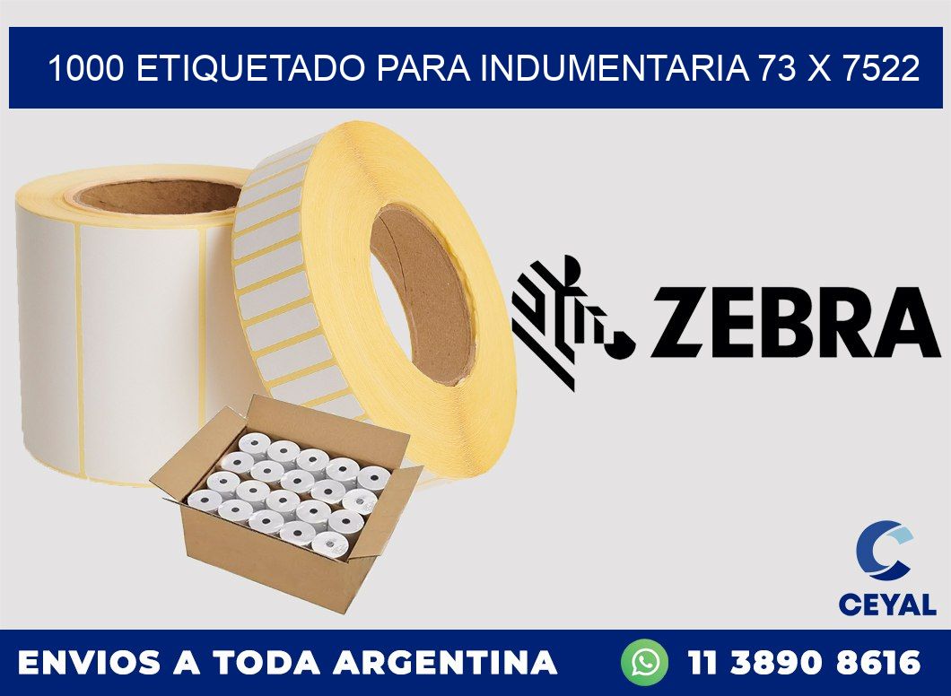 1000 ETIQUETADO PARA INDUMENTARIA 73 x 7522