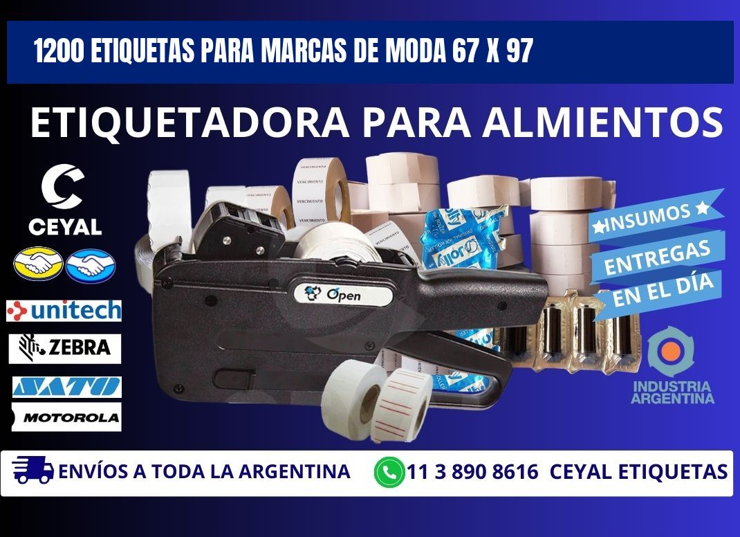 1200 ETIQUETAS PARA MARCAS DE MODA 67 x 97