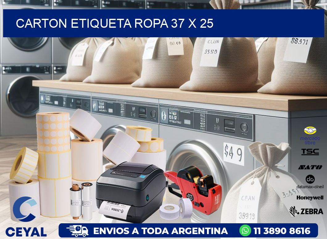 CARTON ETIQUETA ROPA 37 x 25