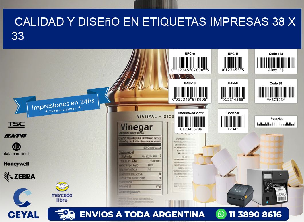 Calidad y Diseño en Etiquetas Impresas 38 x 33