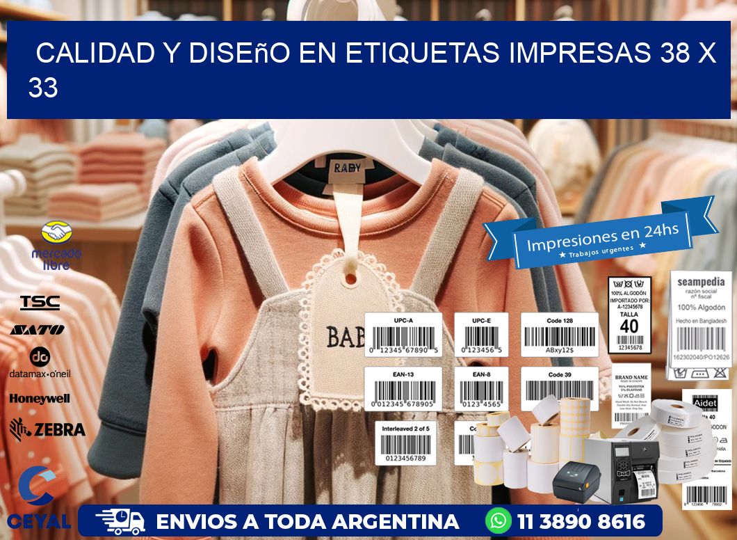 Calidad y Diseño en Etiquetas Impresas 38 x 33