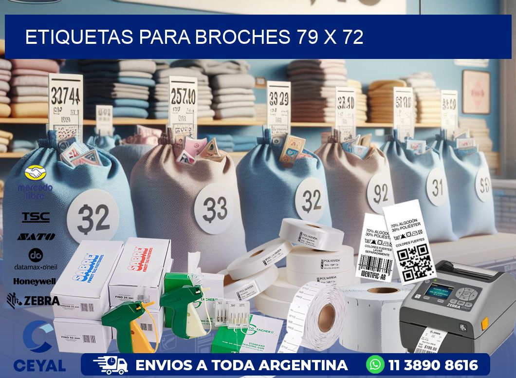 ETIQUETAS PARA BROCHES 79 x 72