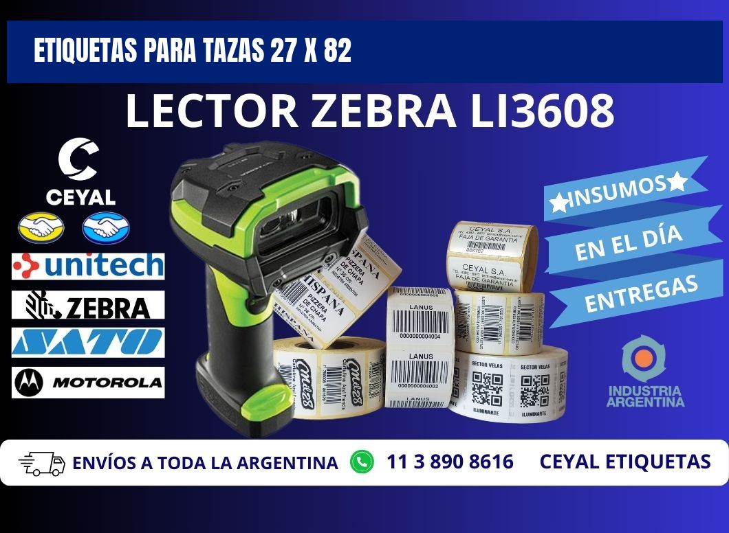 ETIQUETAS PARA TAZAS 27 x 82