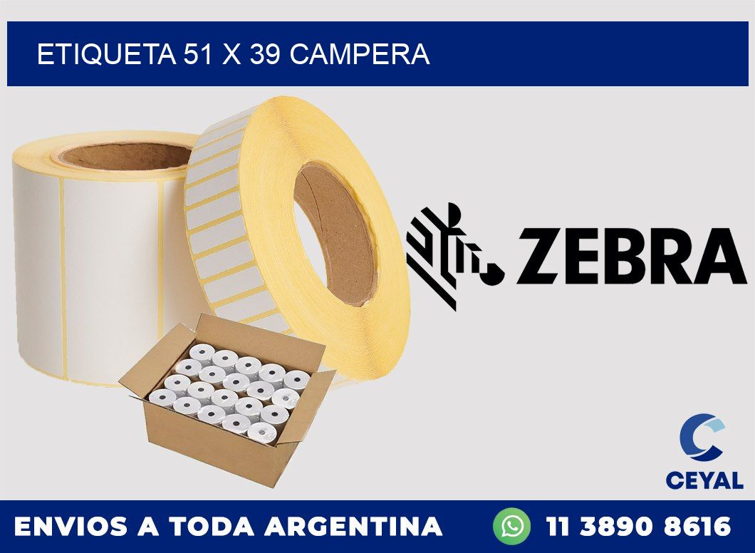 Etiqueta 51 x 39 campera