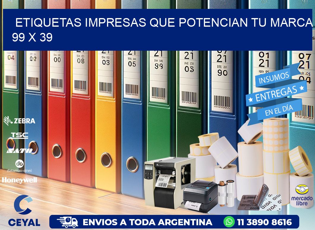 Etiquetas Impresas que Potencian tu Marca 99 x 39