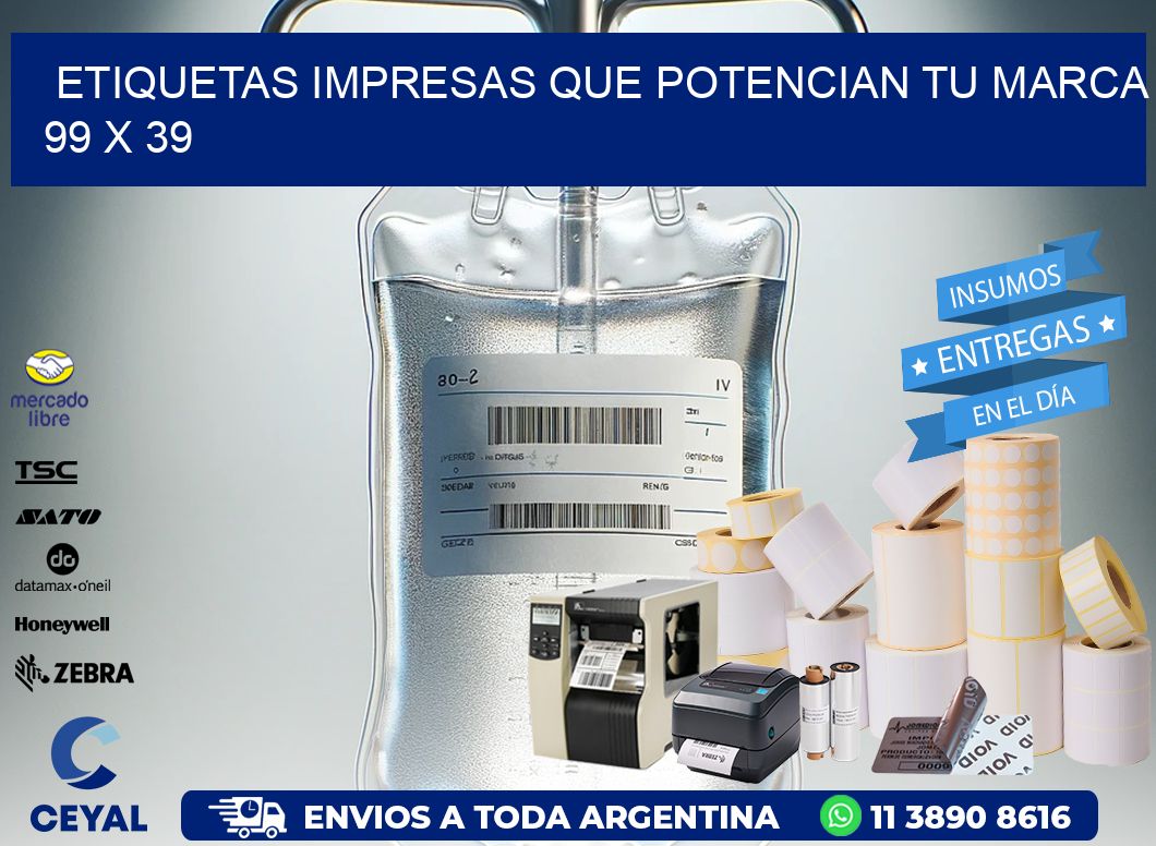 Etiquetas Impresas que Potencian tu Marca 99 x 39