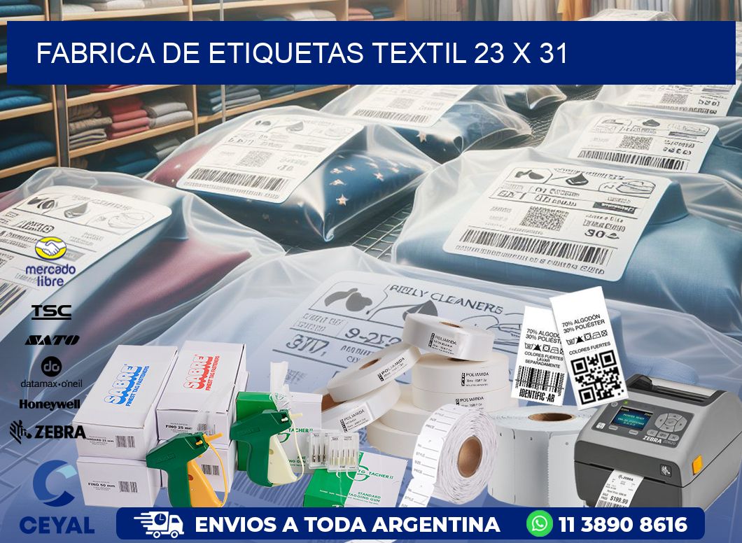 FABRICA DE ETIQUETAS TEXTIL 23 x 31