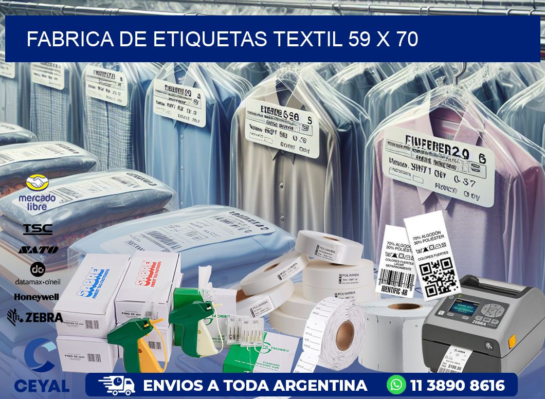 FABRICA DE ETIQUETAS TEXTIL 59 x 70