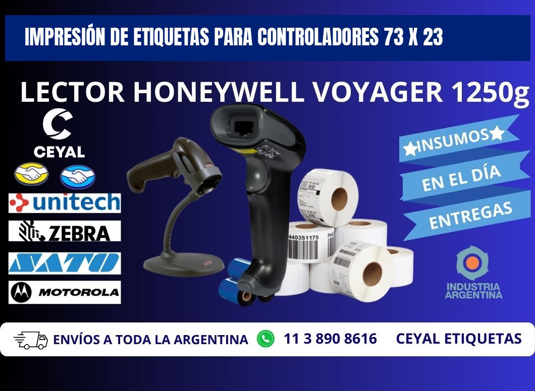 IMPRESIÓN DE ETIQUETAS PARA CONTROLADORES 73 x 23