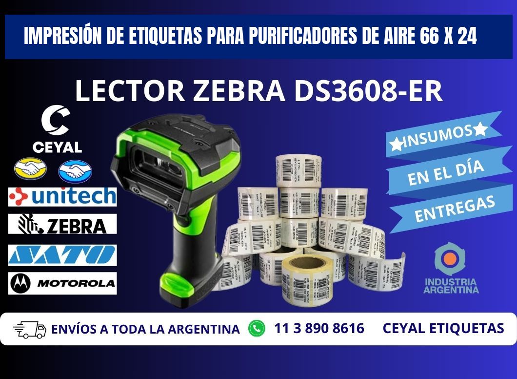 IMPRESIÓN DE ETIQUETAS PARA PURIFICADORES DE AIRE 66 x 24