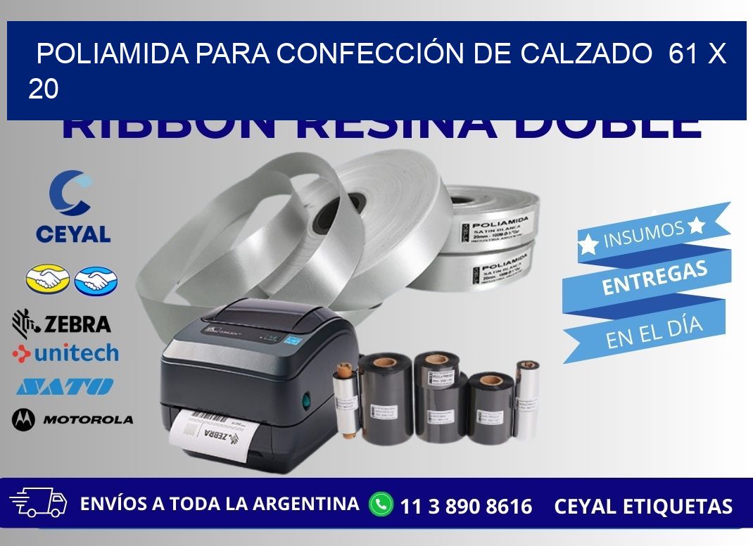 POLIAMIDA PARA CONFECCIÓN DE CALZADO 61 x 20