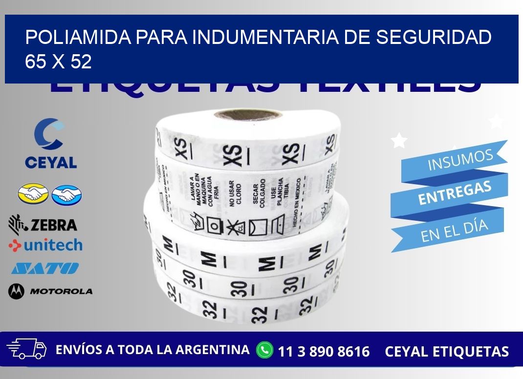 POLIAMIDA PARA INDUMENTARIA DE SEGURIDAD 65 x 52