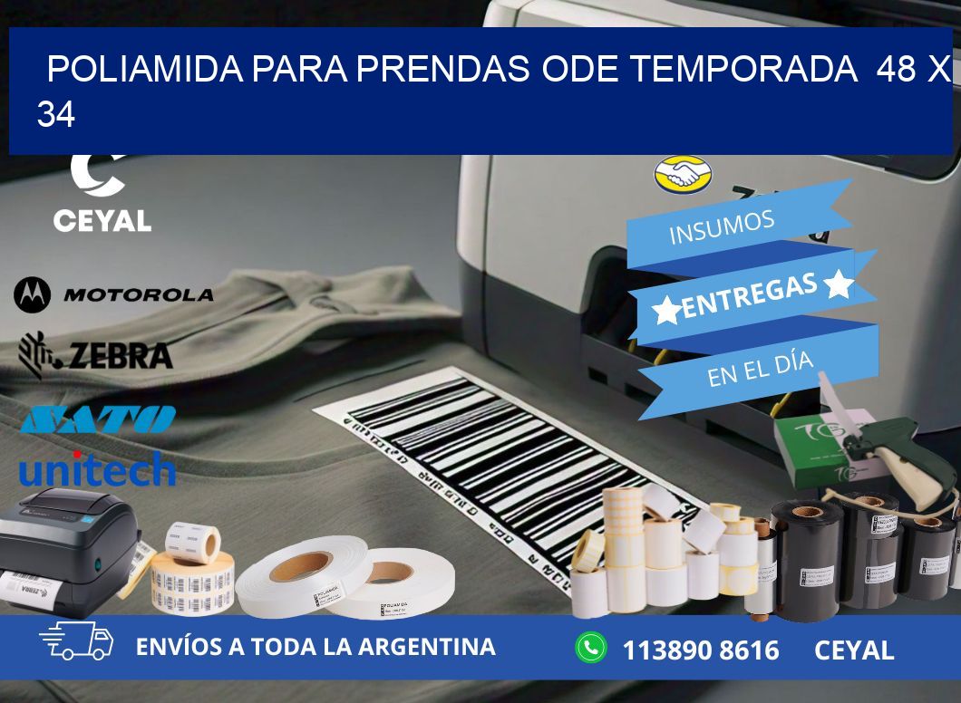 POLIAMIDA PARA PRENDAS ODE TEMPORADA  48 x 34