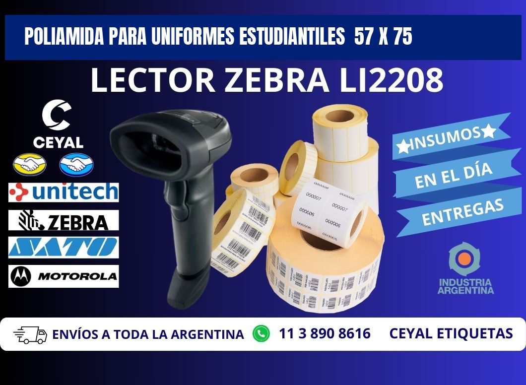 POLIAMIDA PARA UNIFORMES ESTUDIANTILES  57 x 75