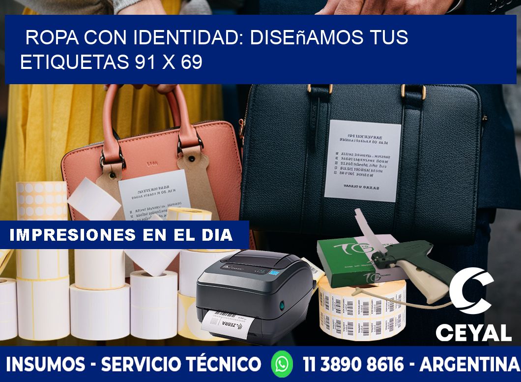 Ropa con Identidad: Diseñamos Tus Etiquetas 91 x 69