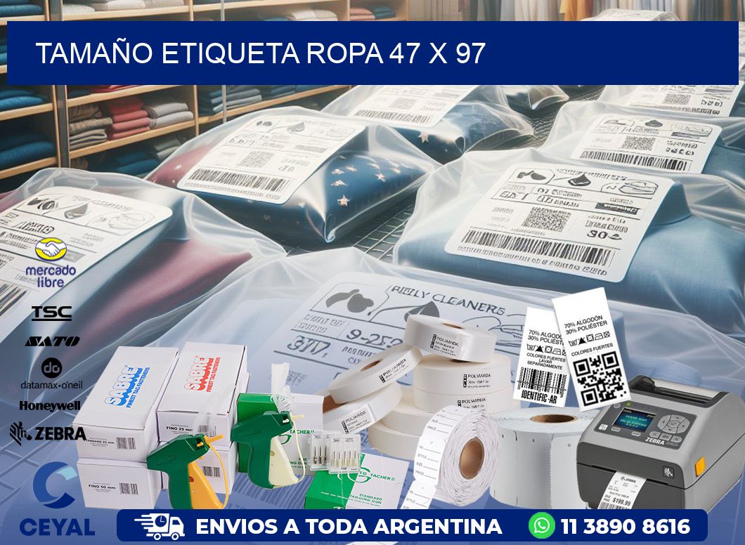 TAMAÑO ETIQUETA ROPA 47 x 97