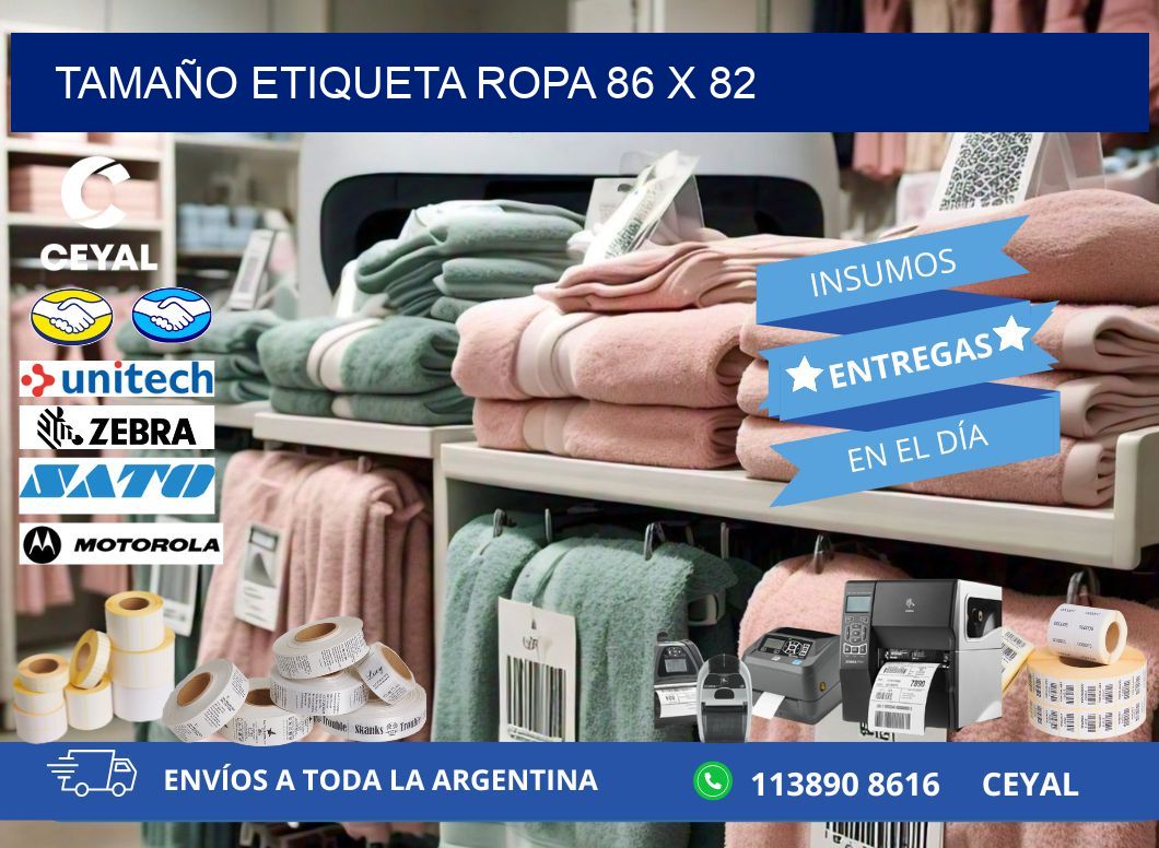 TAMAÑO ETIQUETA ROPA 86 x 82