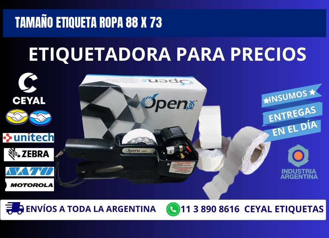 TAMAÑO ETIQUETA ROPA 88 x 73