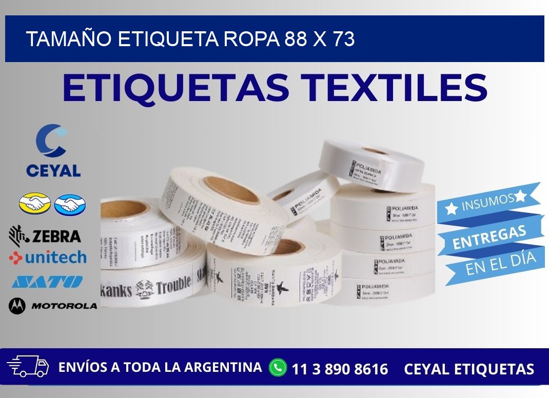 TAMAÑO ETIQUETA ROPA 88 x 73