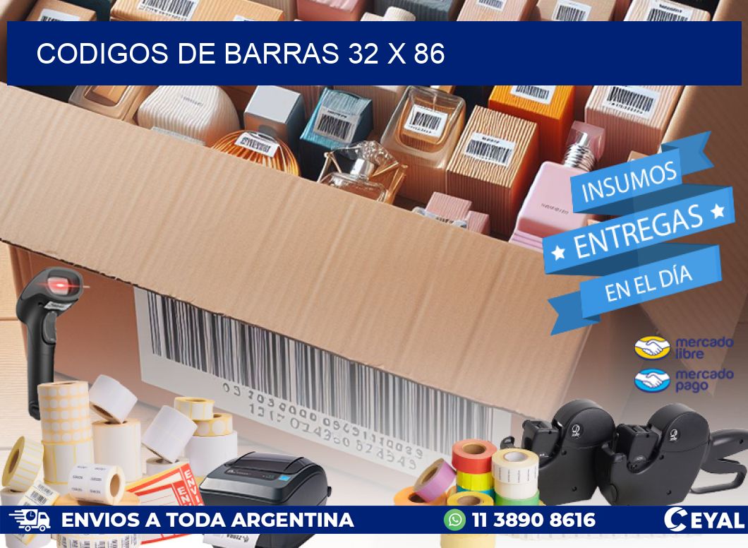 CODIGOS DE BARRAS 32 x 86