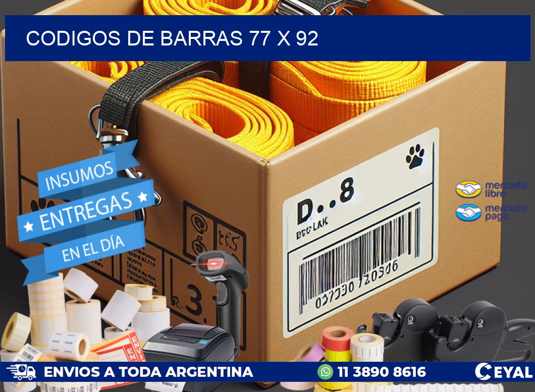 CODIGOS DE BARRAS 77 x 92