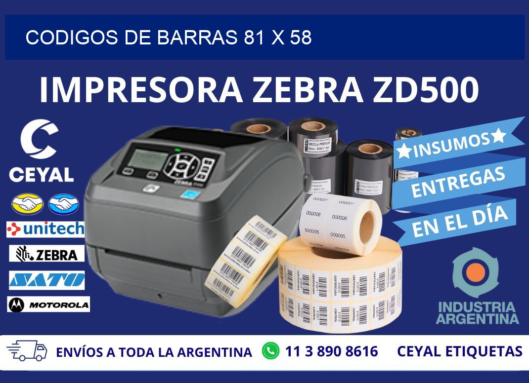 CODIGOS DE BARRAS 81 x 58